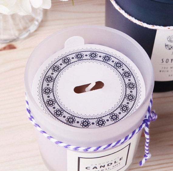 10 x Candle Dust Covers / Lace pattern candle dust covers for