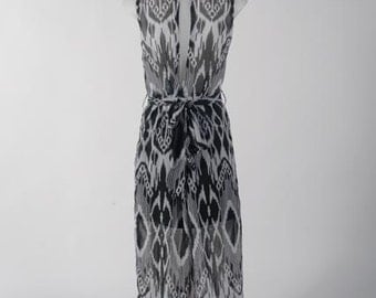 Sheer Tribal Ikat Jumpsuit