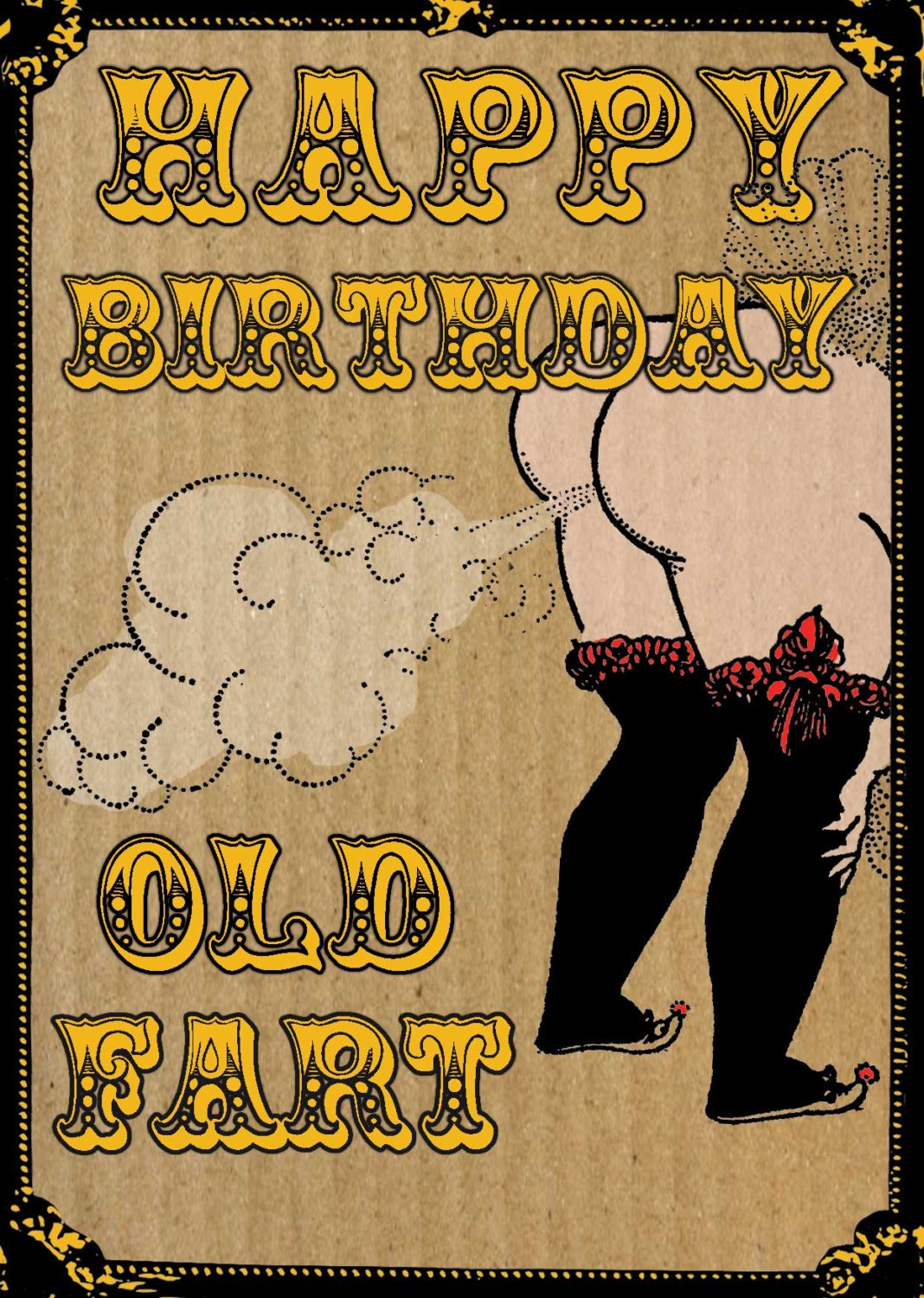 Happy Birthday Old Fart By Suggettonsea On Etsy