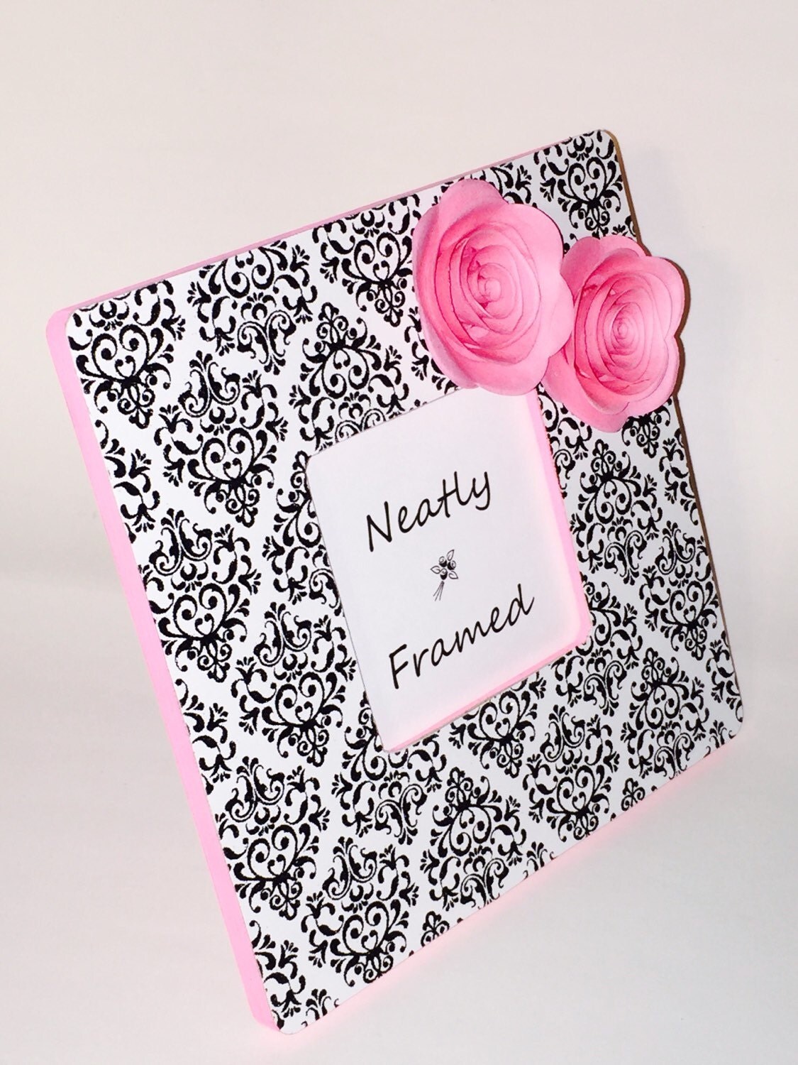 Pink Rose Picture Frame Pink Rose Photo Frame by NeatlyFramed