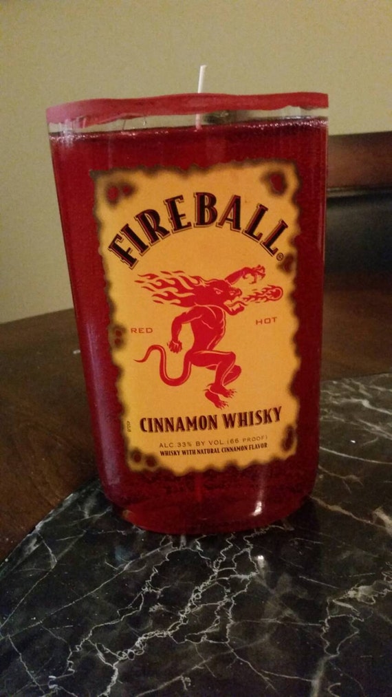 Fireball CandleCinnamon scented by CraftUponAMemory on Etsy