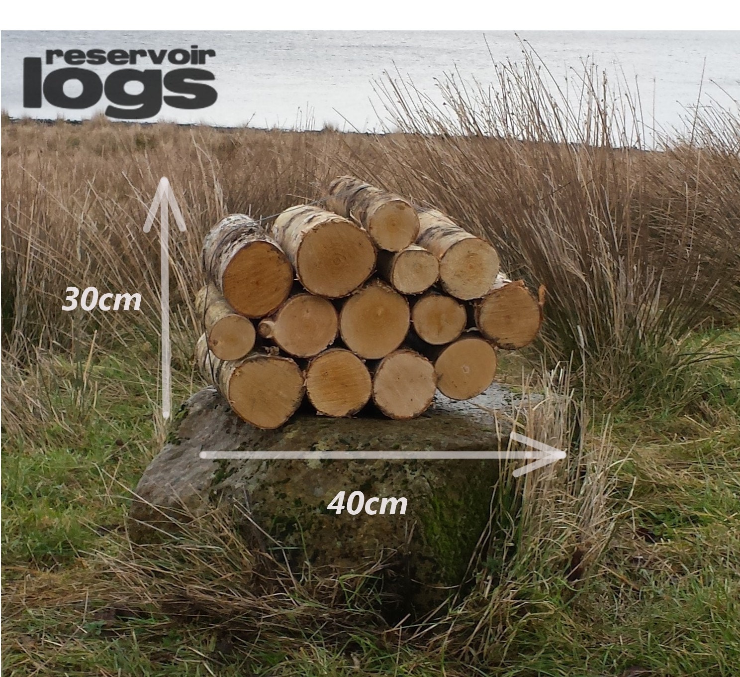 Full Round Decorative Quality Display Real Firewood Logs Kiln