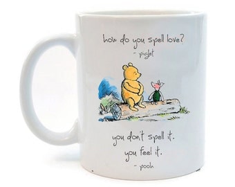 Disney Winnie The Pooh Quotes Mug, Tea Cup, Coffee mug, Personalized ...