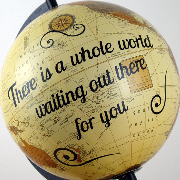 World Globe Personalised Globe Wedding Gift Idea by DollyKendall