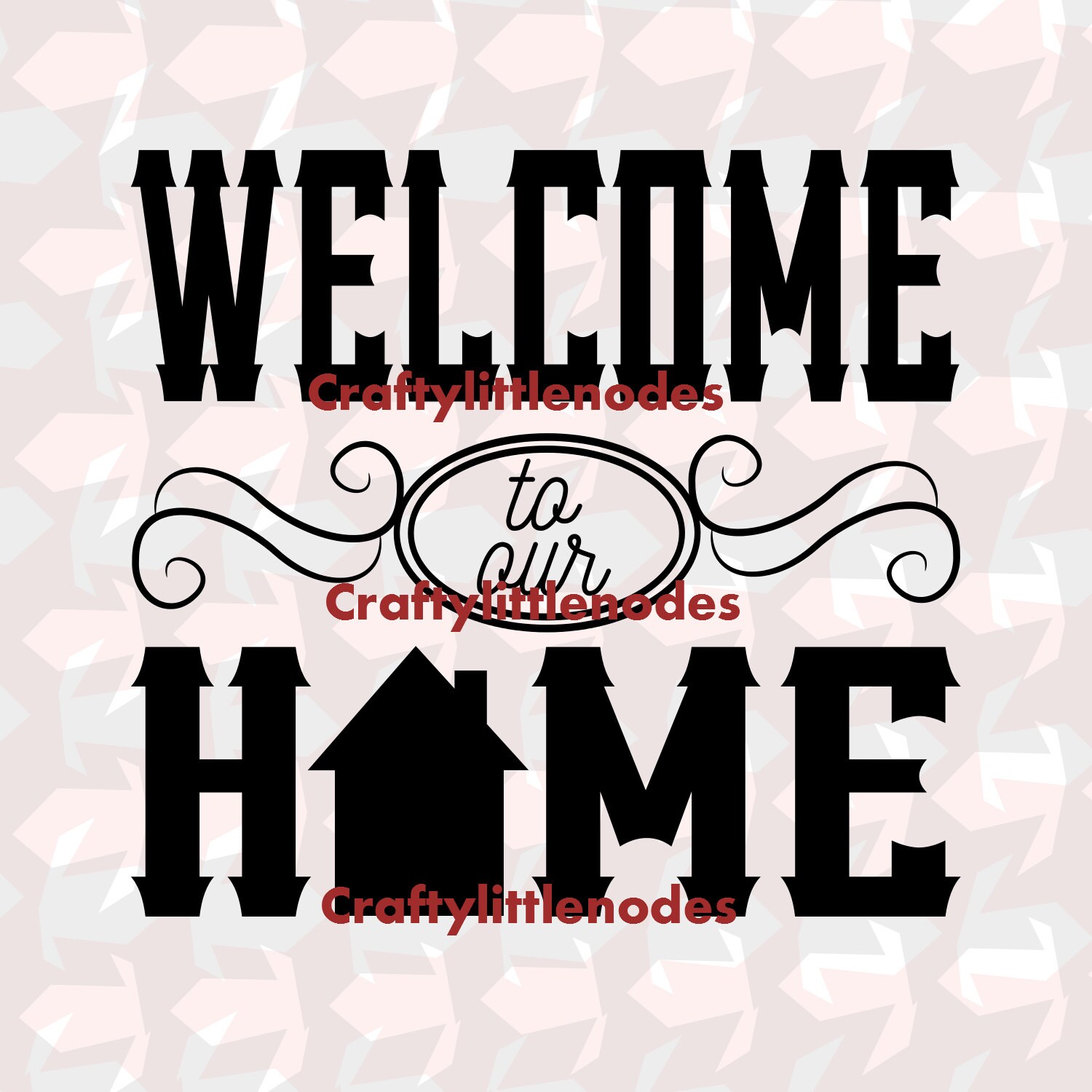 Download Welcome to our home Chalkboard style Typography SVG STUDIO Ai
