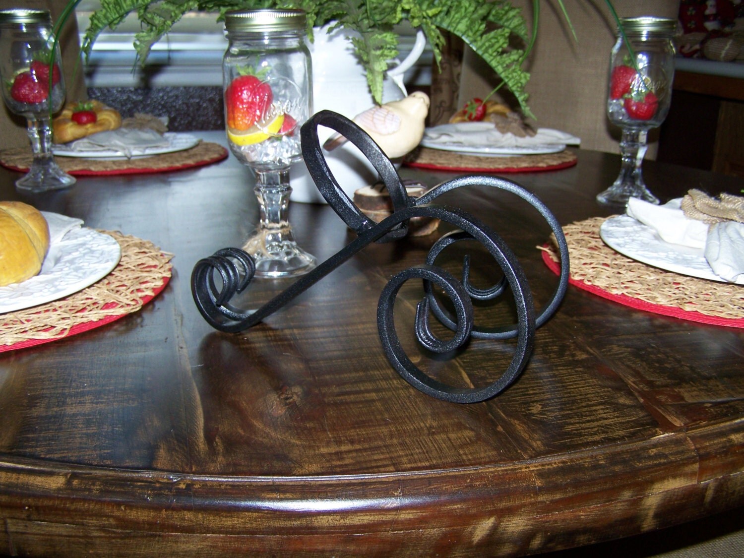 Wrought Iron wine bottle holders