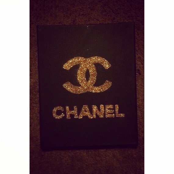 Chanel Glitter Canvas by CamilleGibson on Etsy