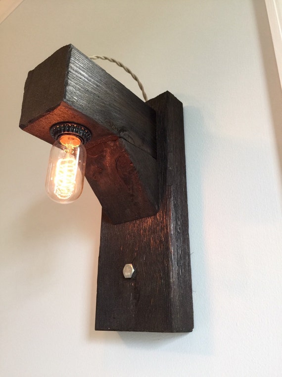 Rustic Hangman style wall sconce with by HandCraftedLighting