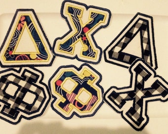 4 Inch Iron On Double Stitched Letters