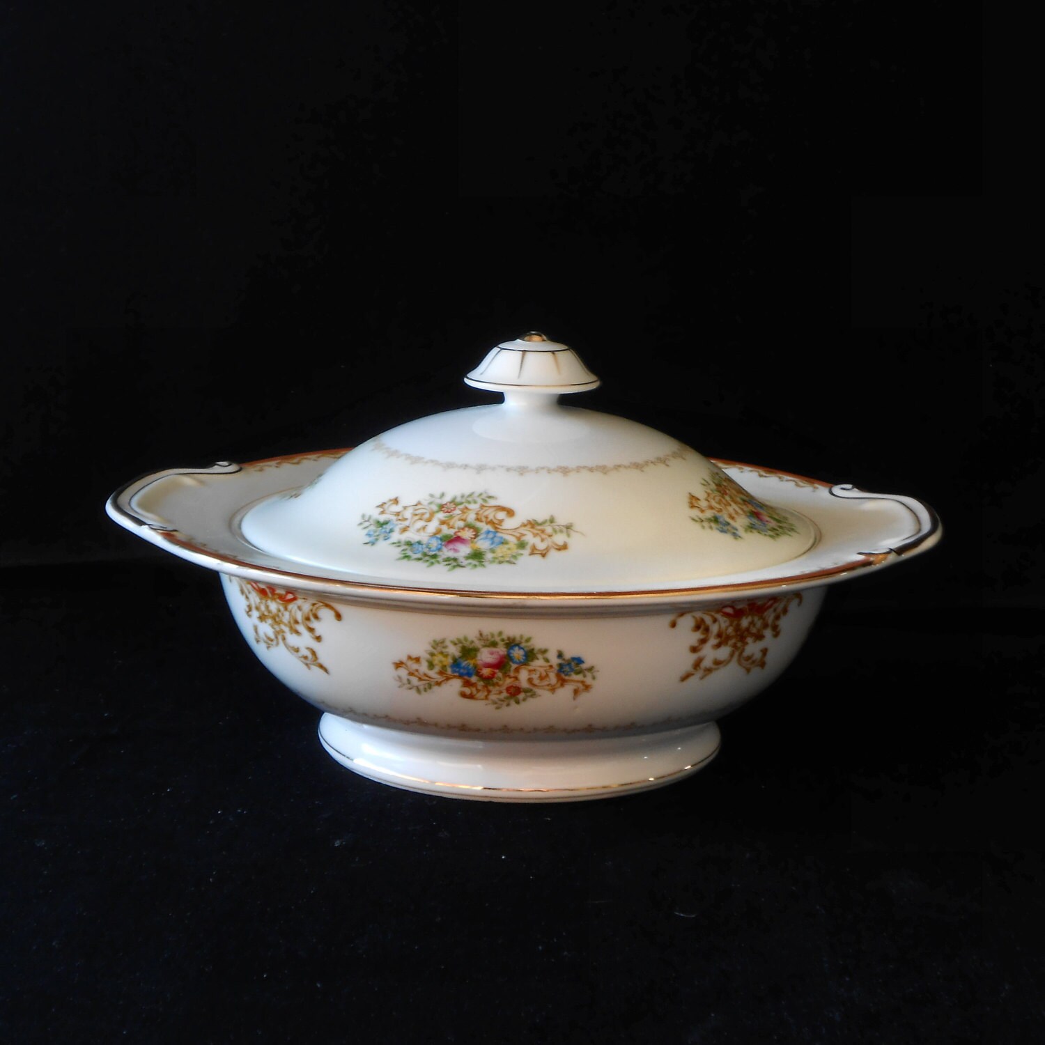 Covered Serving Bowl by Chatham China CTM9 Made in Japan Vintage circa