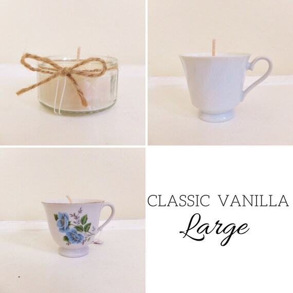 Items similar to Classic Vanilla Scented Candle Large on Etsy