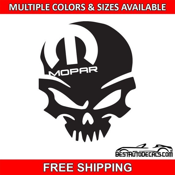 Mopar Skull Decal