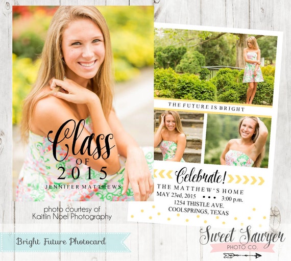 Items similar to INSTANT DOWNLOAD - Graduation Announcement Template ...