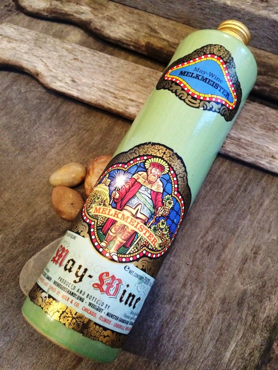 Items similar to Melkmeister May Wine Bottle, Greenglazed Stonewear