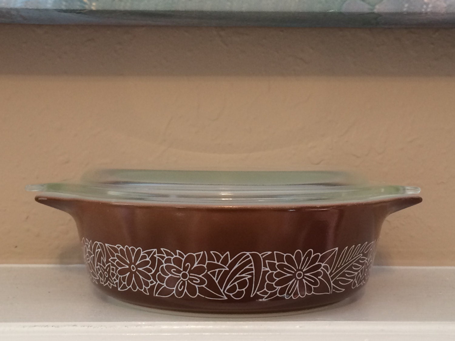 Vintage Circa 1960s 500ml Pyrex Serving Dish, Mid Century Brown Pyrex