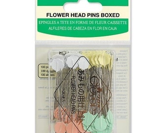 Flower Head Pins by Clover ~ Box of 100 Item CLQ2506
