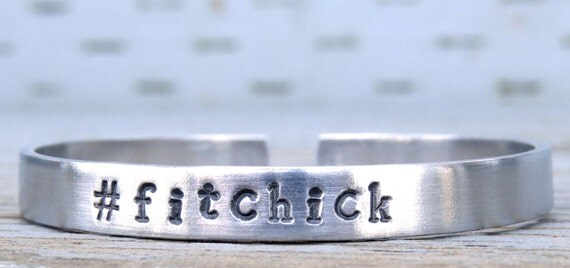 #fitchick Hand Stamped Bracelet