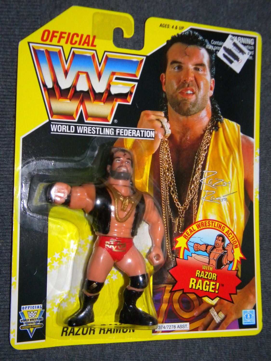 wwf hasbro yellow card