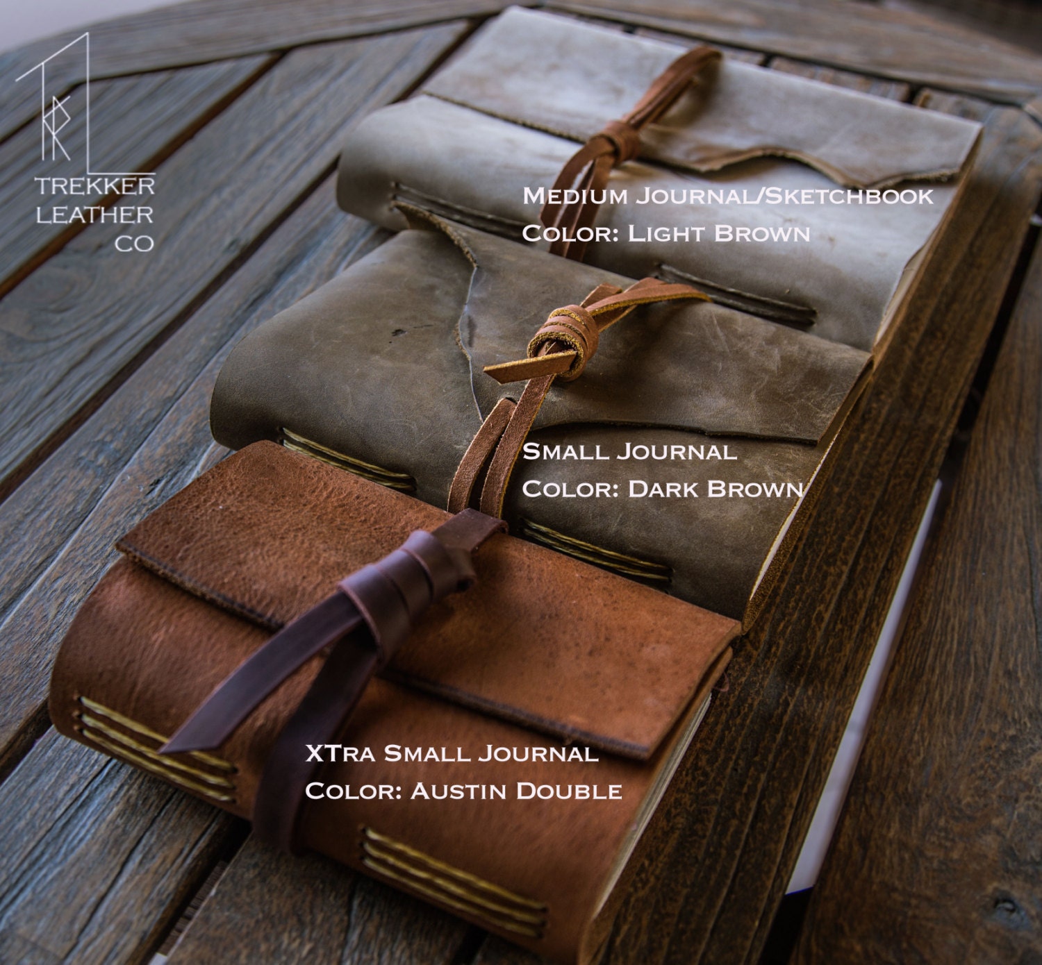 Medium Leather Journal Leather Scrapbook Handmade in the