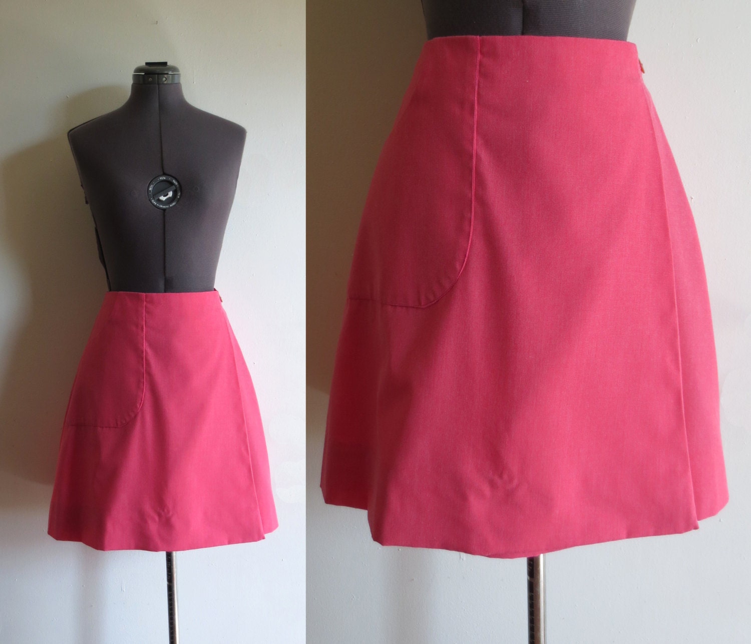 Vintage 1960s Mod Wrap Mini Skirt by BeachwoodCanyon on Etsy