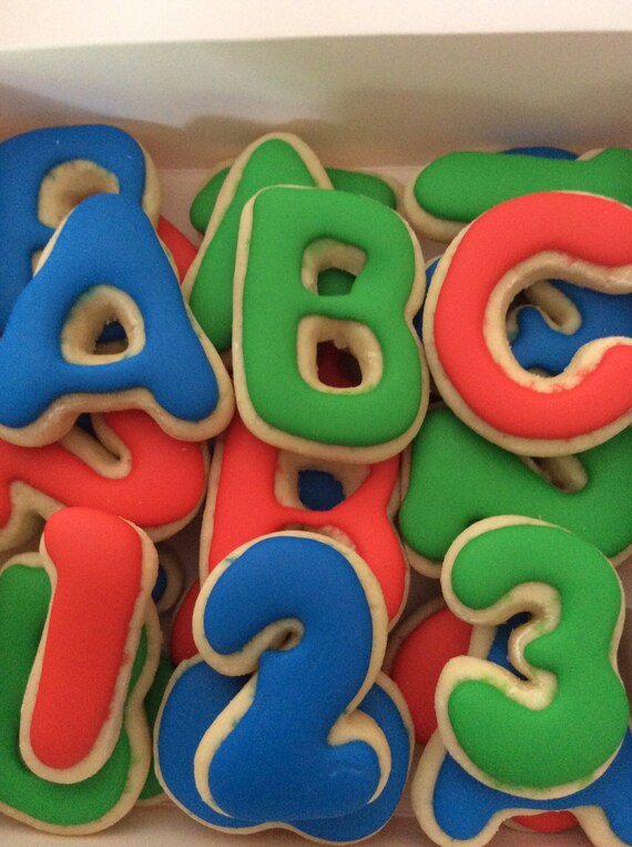 ABC 123 Sugar Cookies // Back To School Gifts // Teacher Gifts