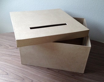 Wedding reception card box diy