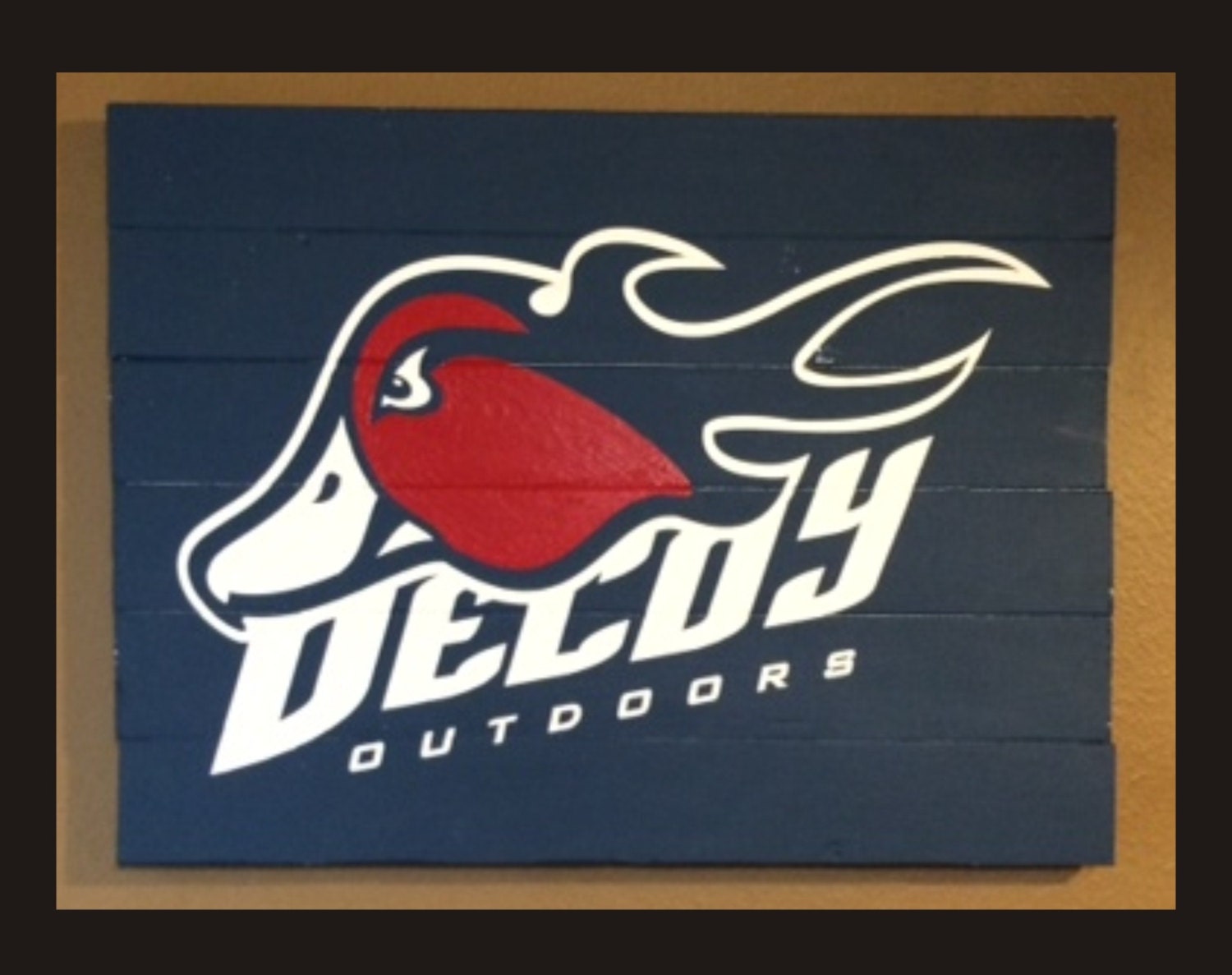 Decoy Outdoors FireQuacker Duck Logo in by DecoyRickCustomSigns