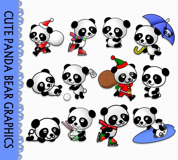 clipart panda santa - photo #13