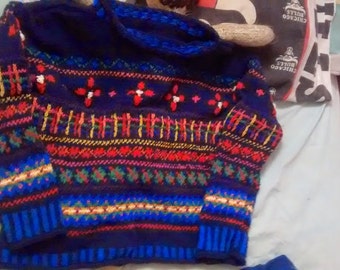 sweater cotton jacquard for ado
