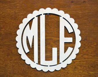 Nursery Monogram Wall Decor Wooden Letters by MiaPreciousMemories