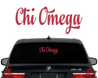 ChiO Chi Omega Decal Sorority Decal Laptop Sticker Car Decal