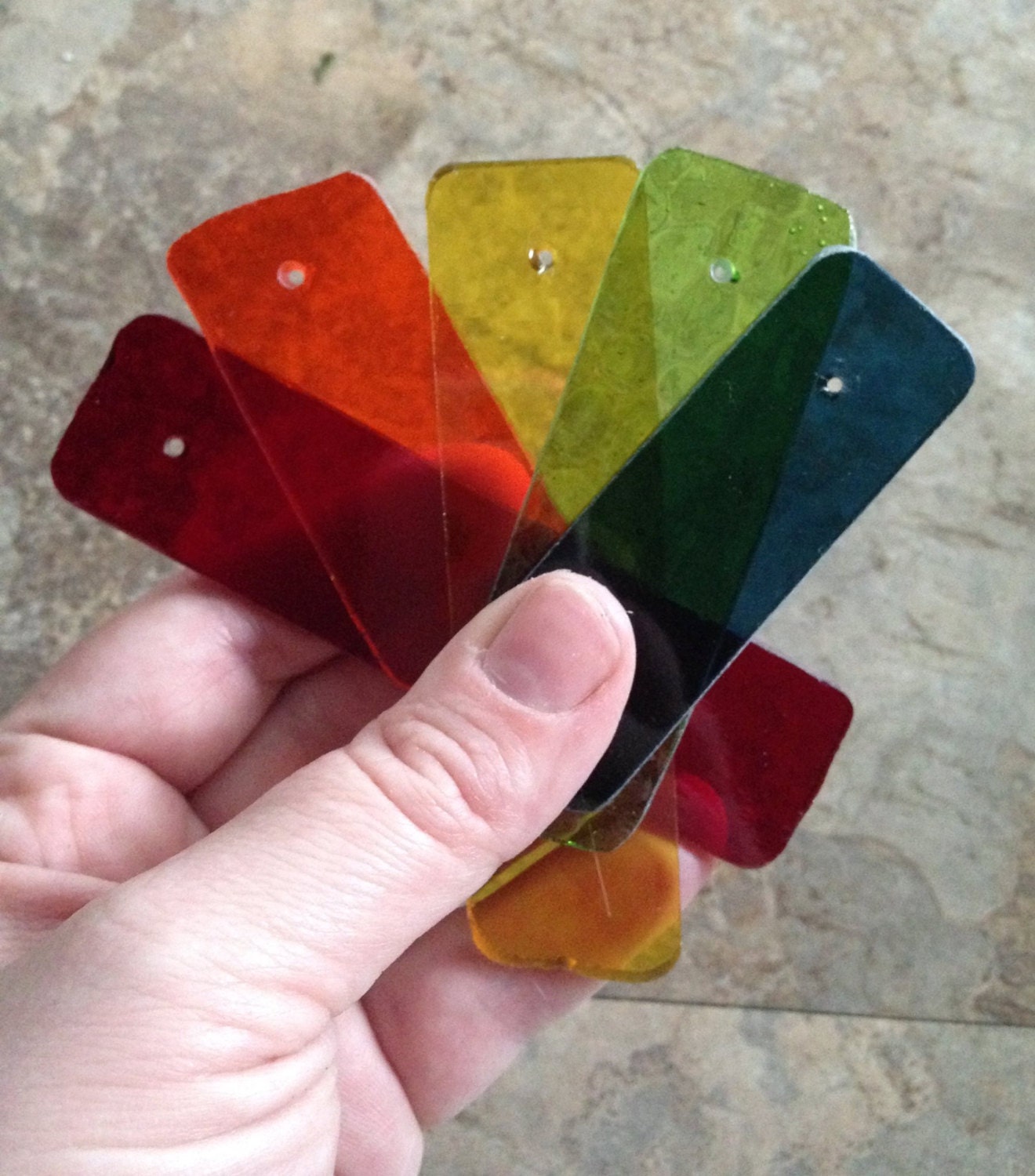 Stained Glass Wind Chime Diy Kit Pre Cut Drilled And Rainbow Stained Glass Chimes Red Orange Yellow Green Blue Pieces Pre Drilled Cut And Polished Wind