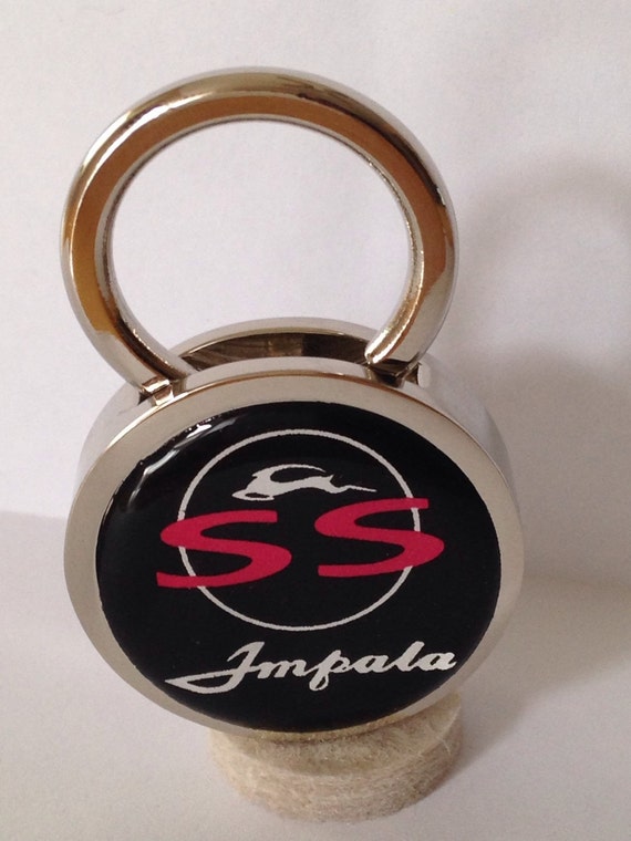 Chevy Impala SS keychain Solid Brass Chrome Plated Key Chain