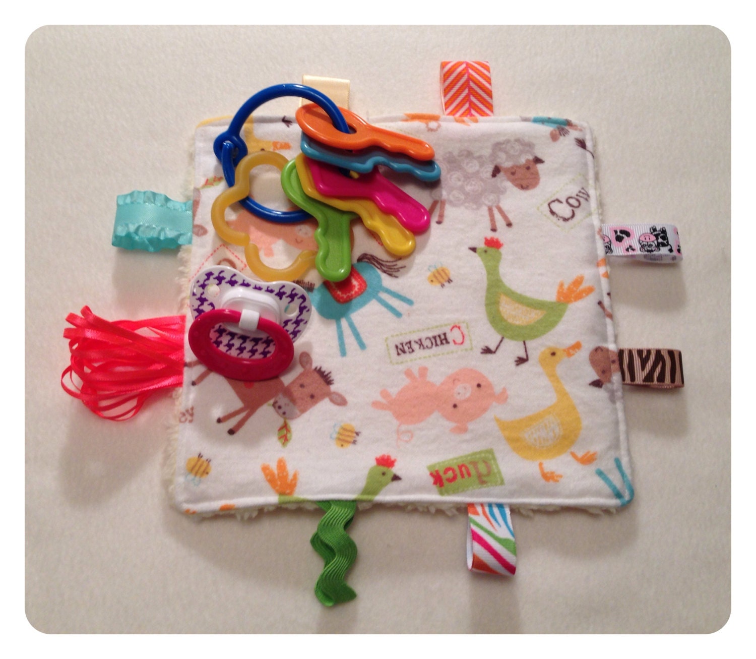 Tag toy sensory toy baby crinkle paper crinkle toy