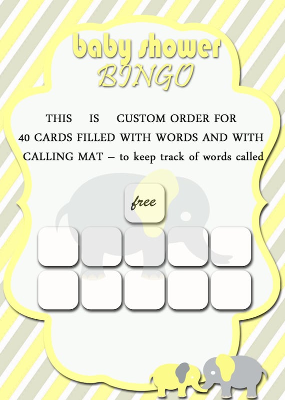 It is a picture of Clean 40 Free Printable Baby Shower Bingo Cards This is a picture of Clean 40 Free Printable Baby Shower Bingo Cards