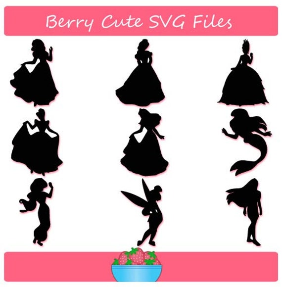 Download Disney Princess Silhouettes Svg File