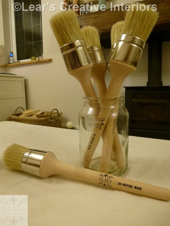 Round Chalk Paint Brush by Lear's Creative by LearsInteriors
