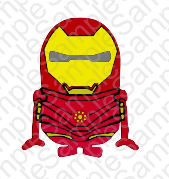 Download Minion Ironman Inspired T Shirt SVG and DXF by BrocksPlayhouse