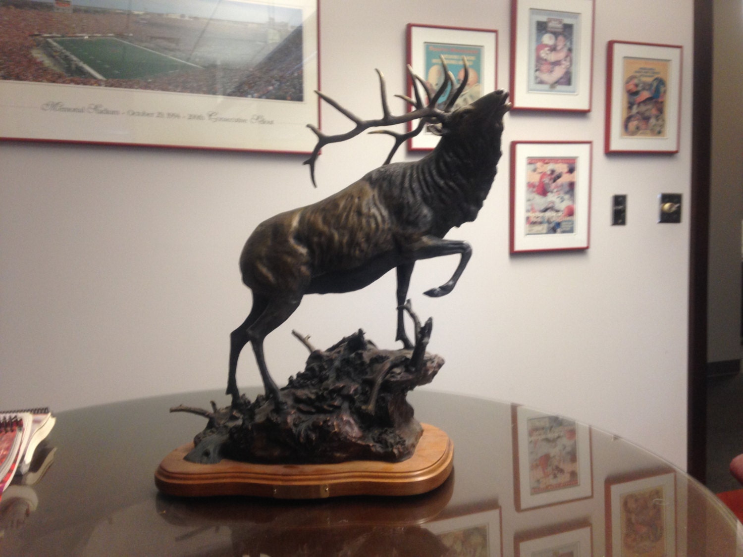 Bronze Sculpture of Bull Elk by Danny D. Edwards by alpineacres