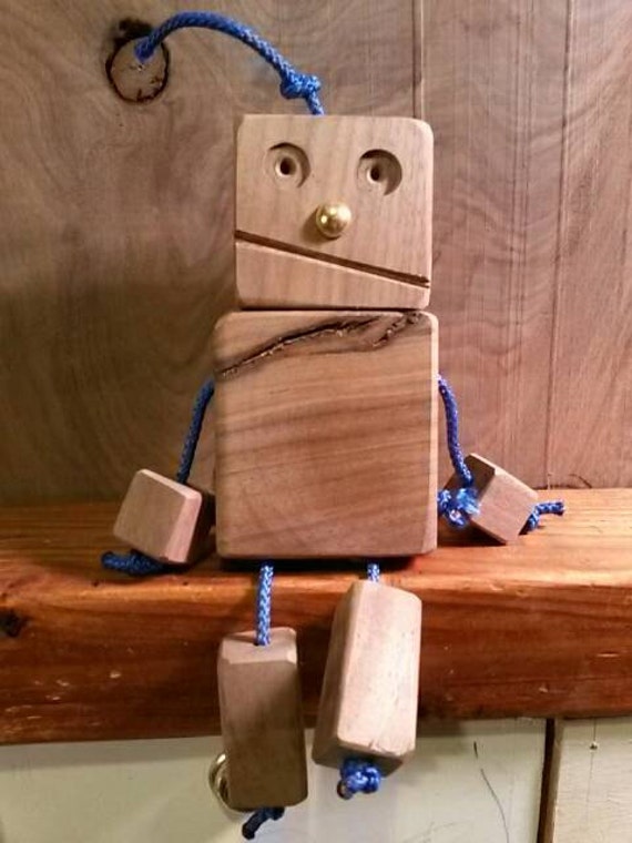 Handmade Wooden Robot by GennasPenEmporium on Etsy