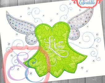 Fairy Princess Frame Applique Design For Machine Embroidery INSTANT DOWNLOAD