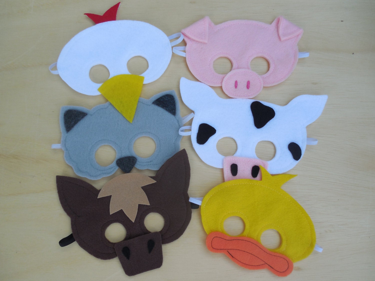 Child Size Farm Animal Masks