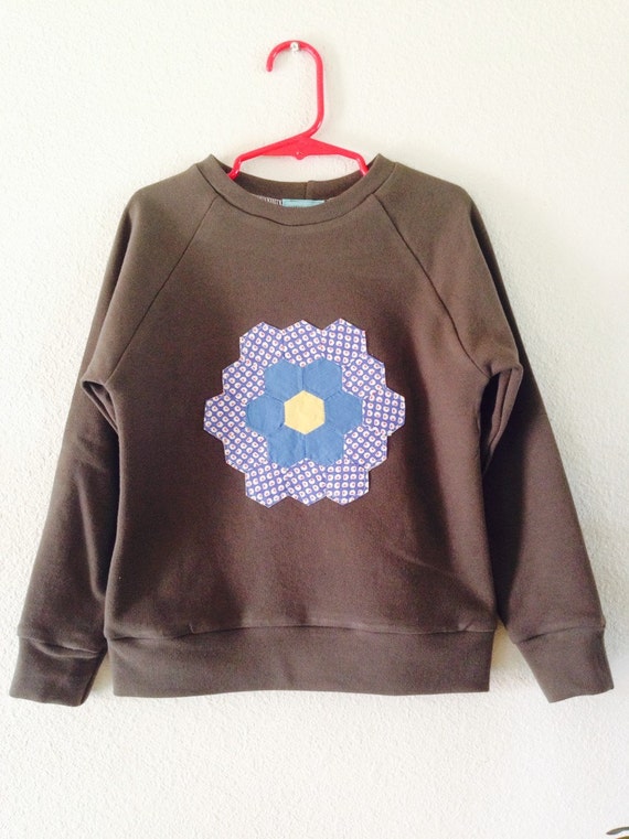 Child's sweatshirt with vintage applique by yorkpatty on Etsy