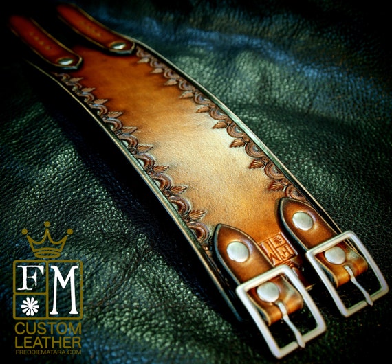 Leather cuffwatch for Tracy by Freddie Matara!