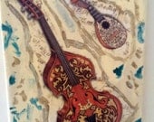 Sorry, Sold --- Antique Italian Instruments Canvas