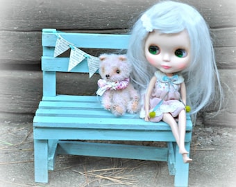 Wooden Bench for Blythe or other like sized dolls
