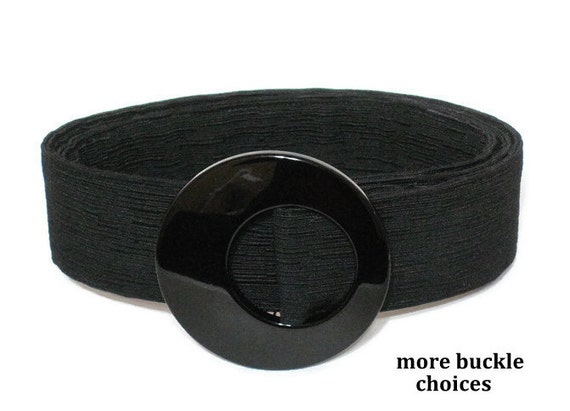 wide fabric belt