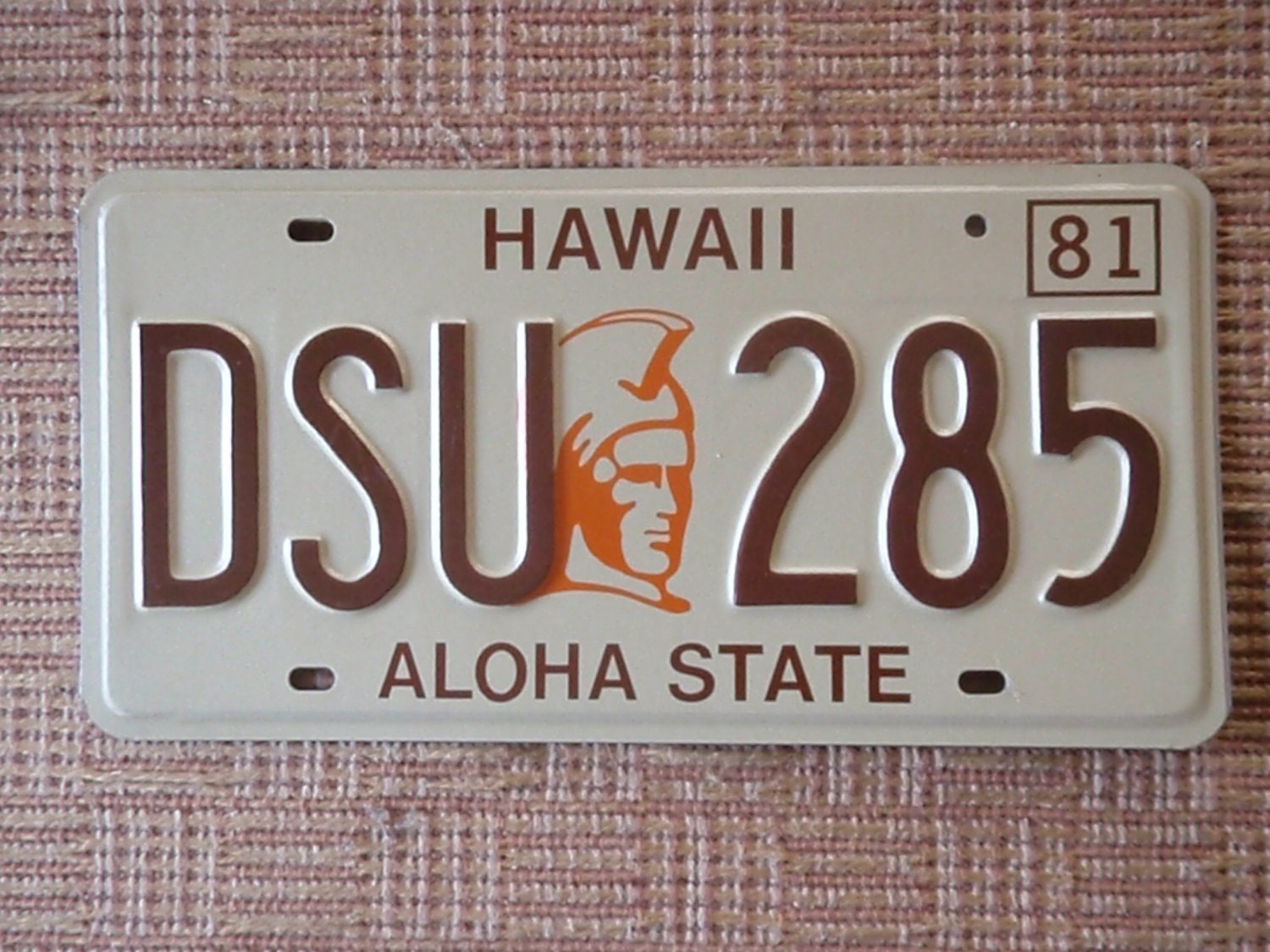 Hawaii License Plate Vintage 1981 Plate FREE SHIPPING by lahaine