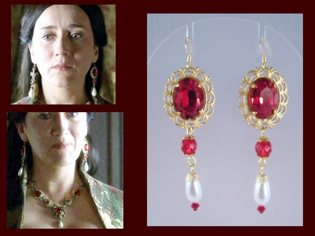 Renaissance Earrings The Tudors Katherine of Aragon