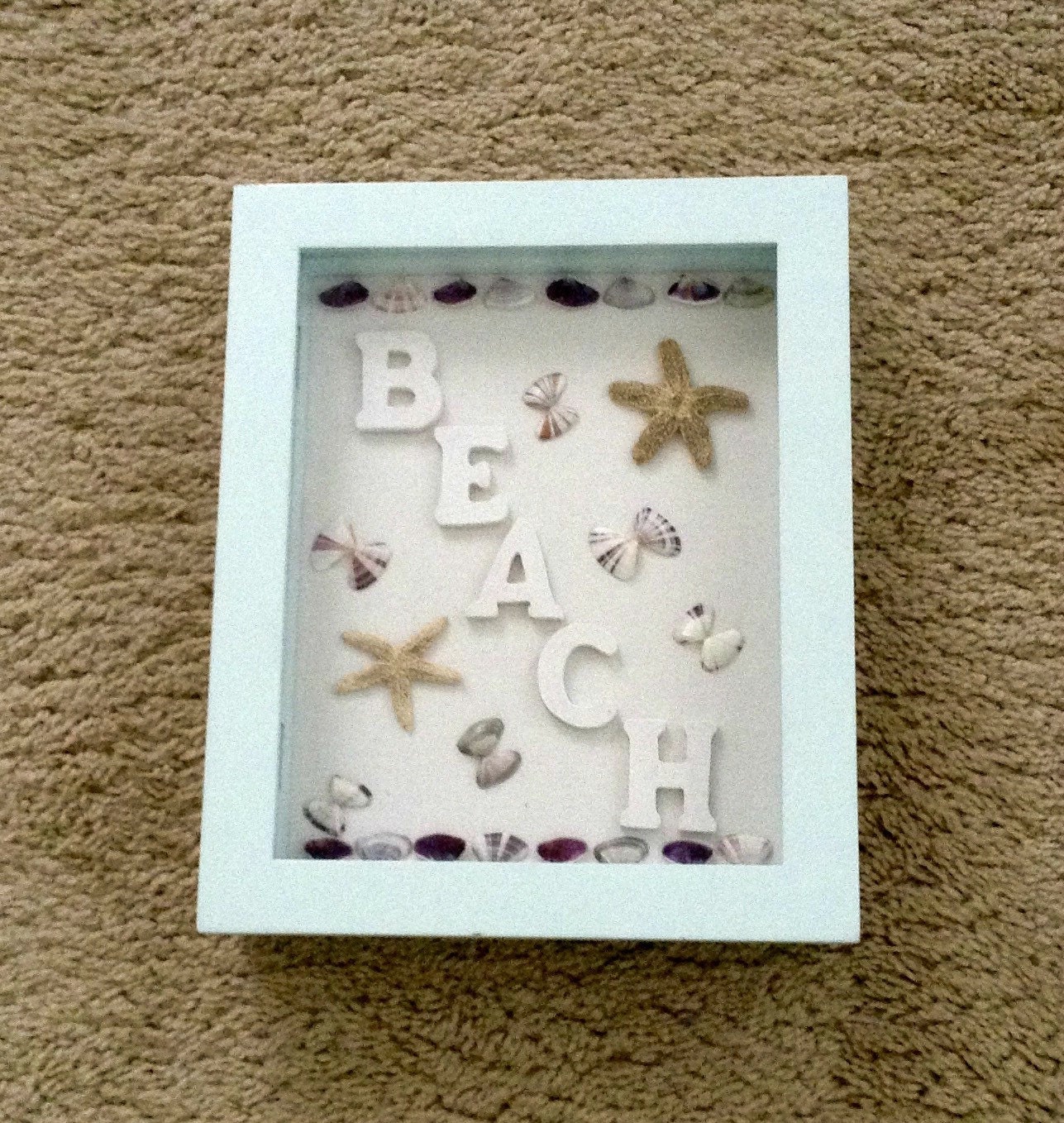Beach Theme Home Decor Shadow Box Beach Gift